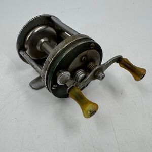 Vintage Shakespeare Marhoff 1964 Model‎ GE Fishing Reel Nickel Silver